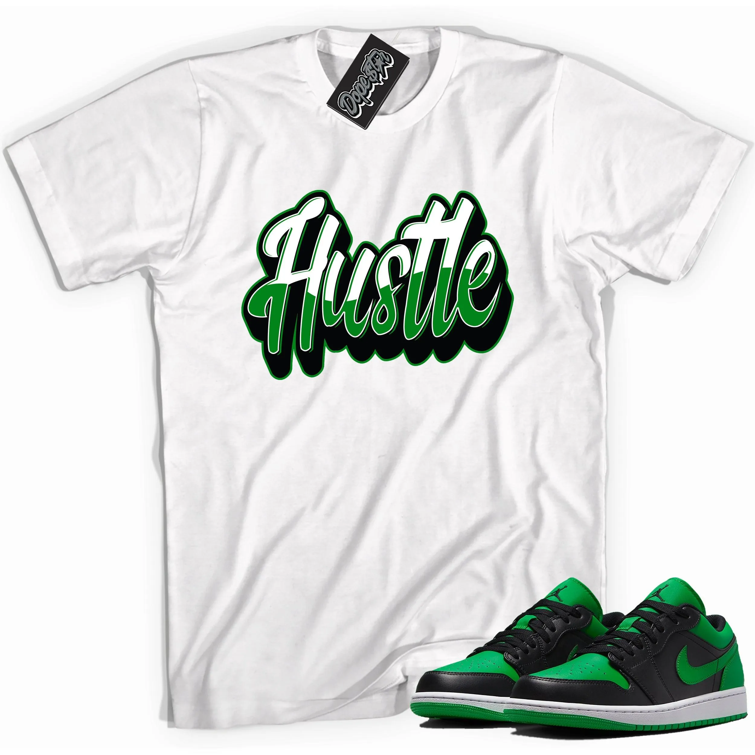 1 Low Lucky Green Shirt Hustle