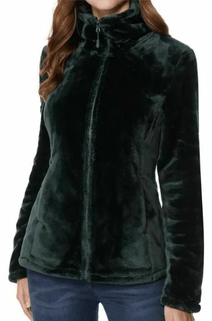 32 Degrees Women's Plush Faux Fur Full Zip Jacket