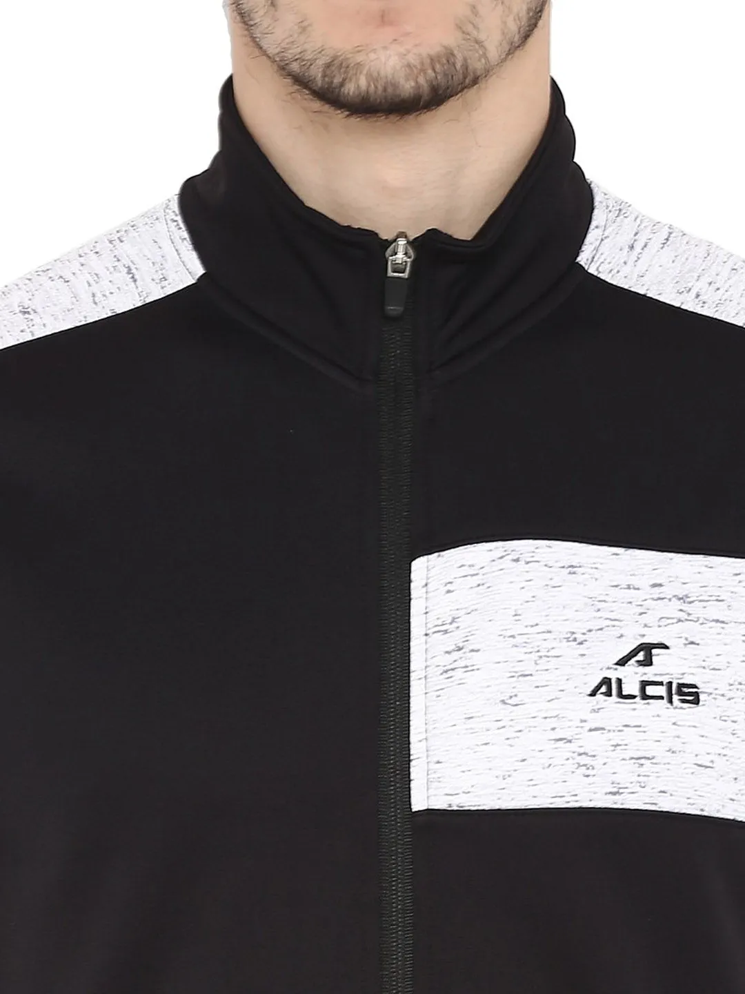 Alcis Men Black Solid Sporty Jacket