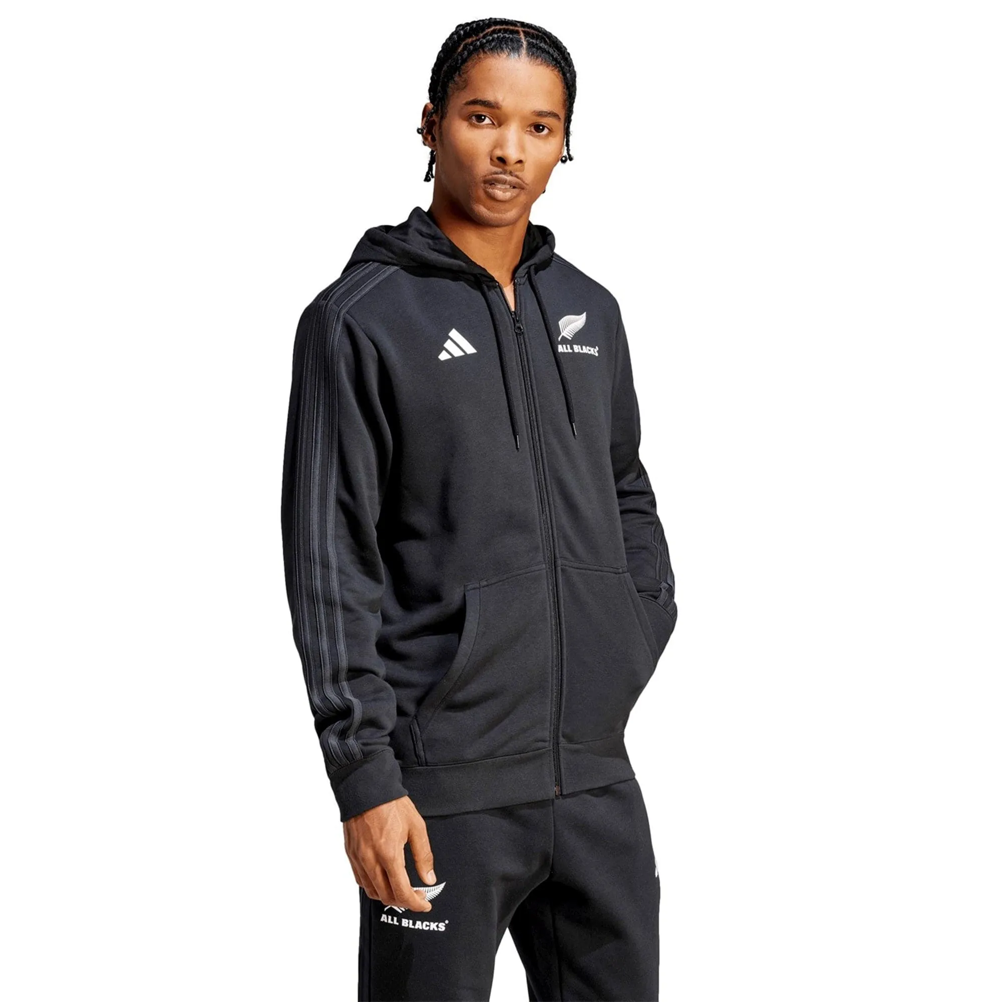 All Blacks Supporter Full-Zip Hoodie by adidas