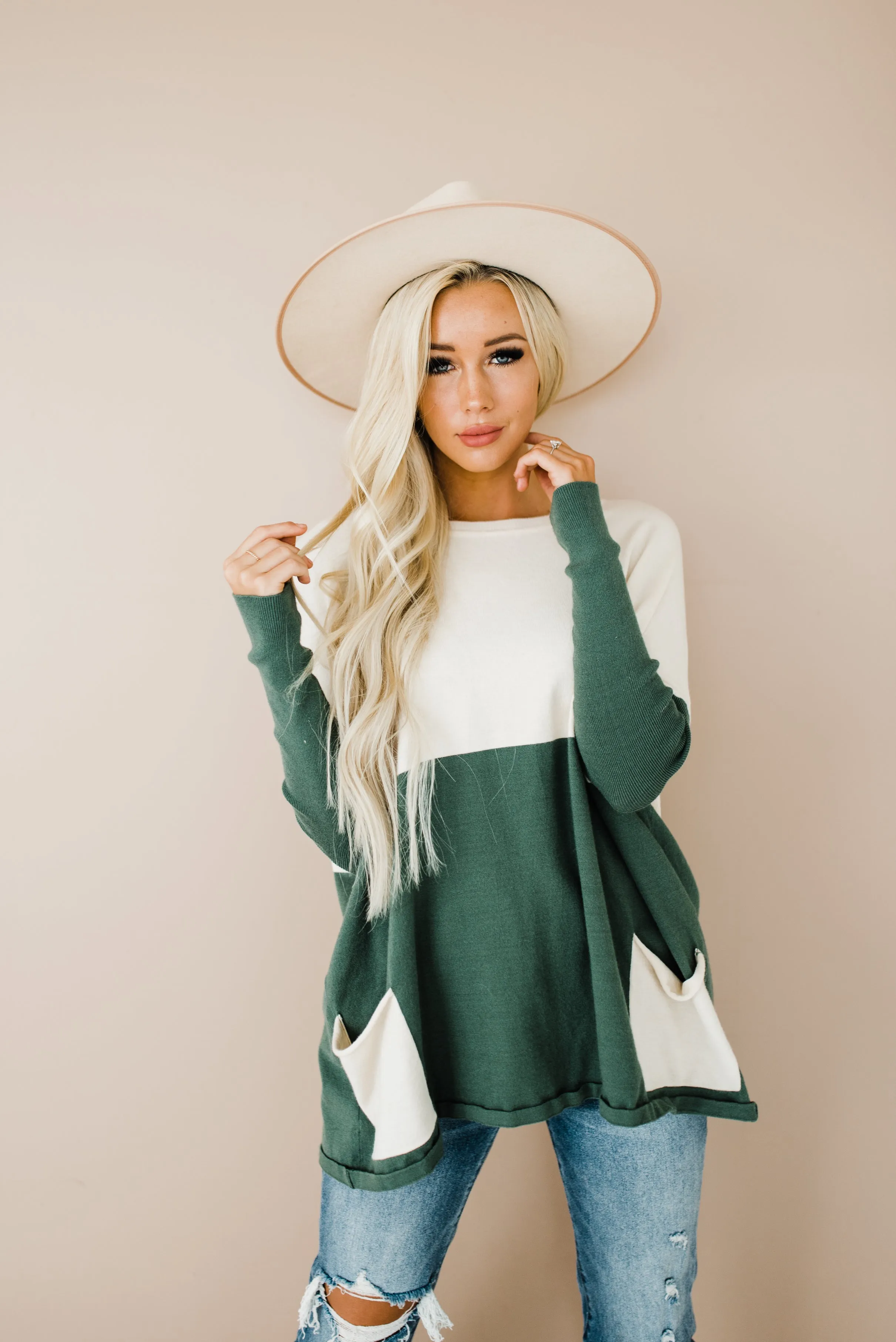 Andi Sweater in Hunter Green