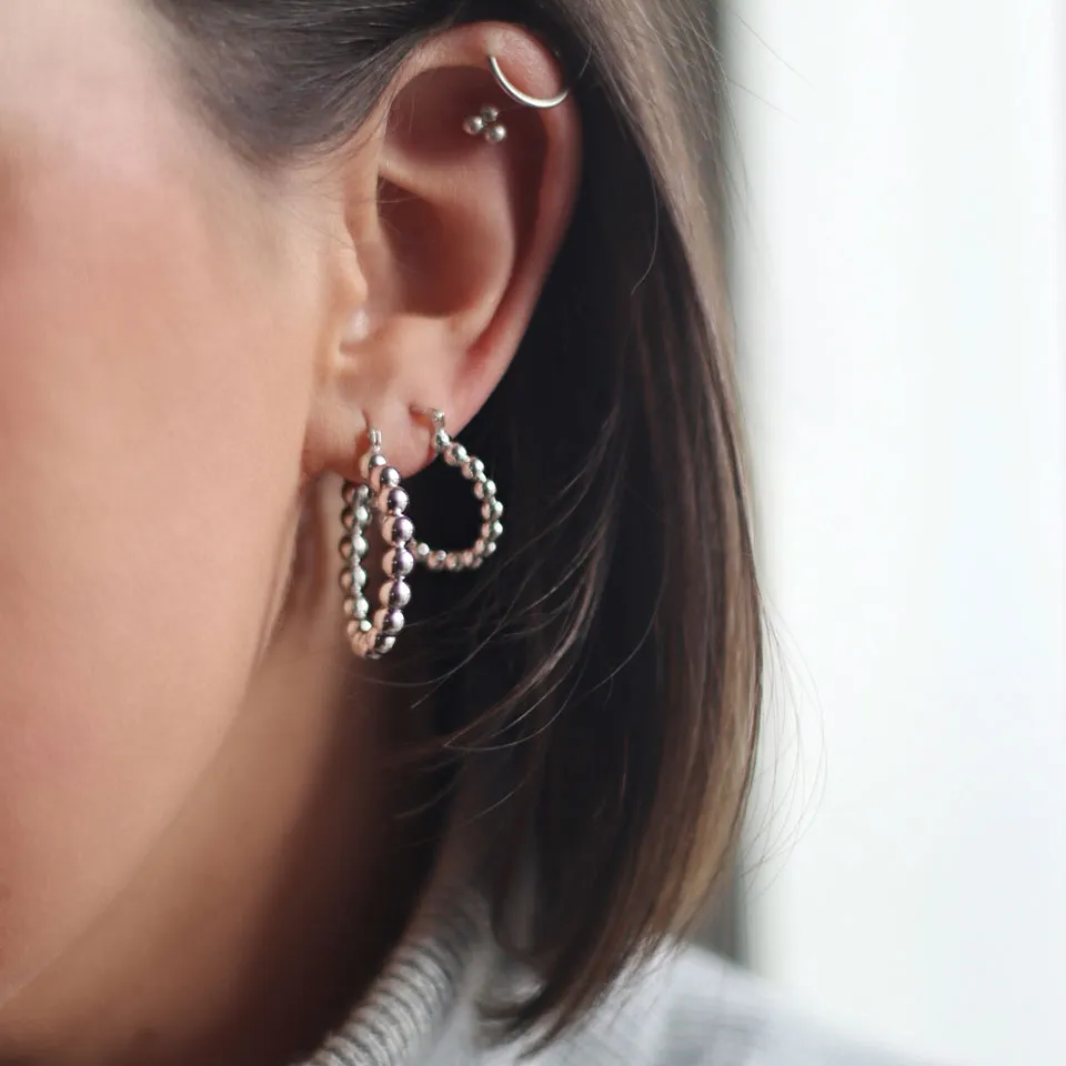 Anna Silver Hoops