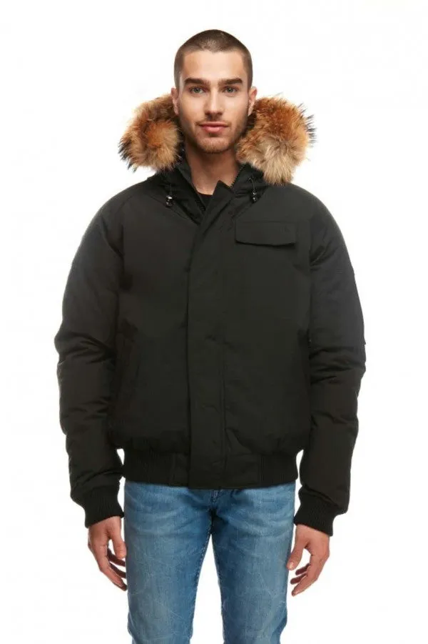 Mens Arctic North Saint Sauveur Bomber Winter Jacket - Stylish, Warm, and Durable Outerwear for Cold Weather