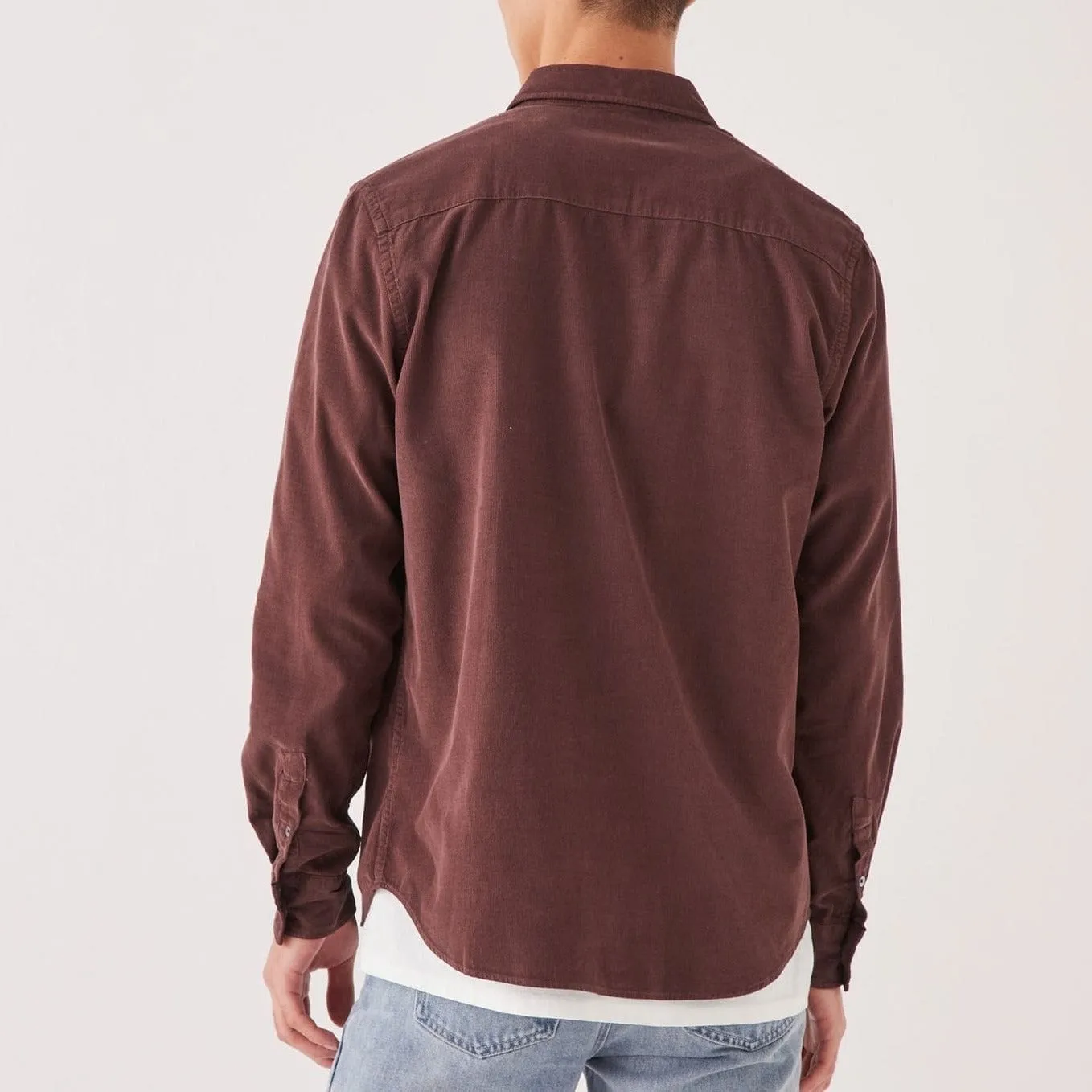 Assembly Label Cord Long Sleeve Shirt - Damson