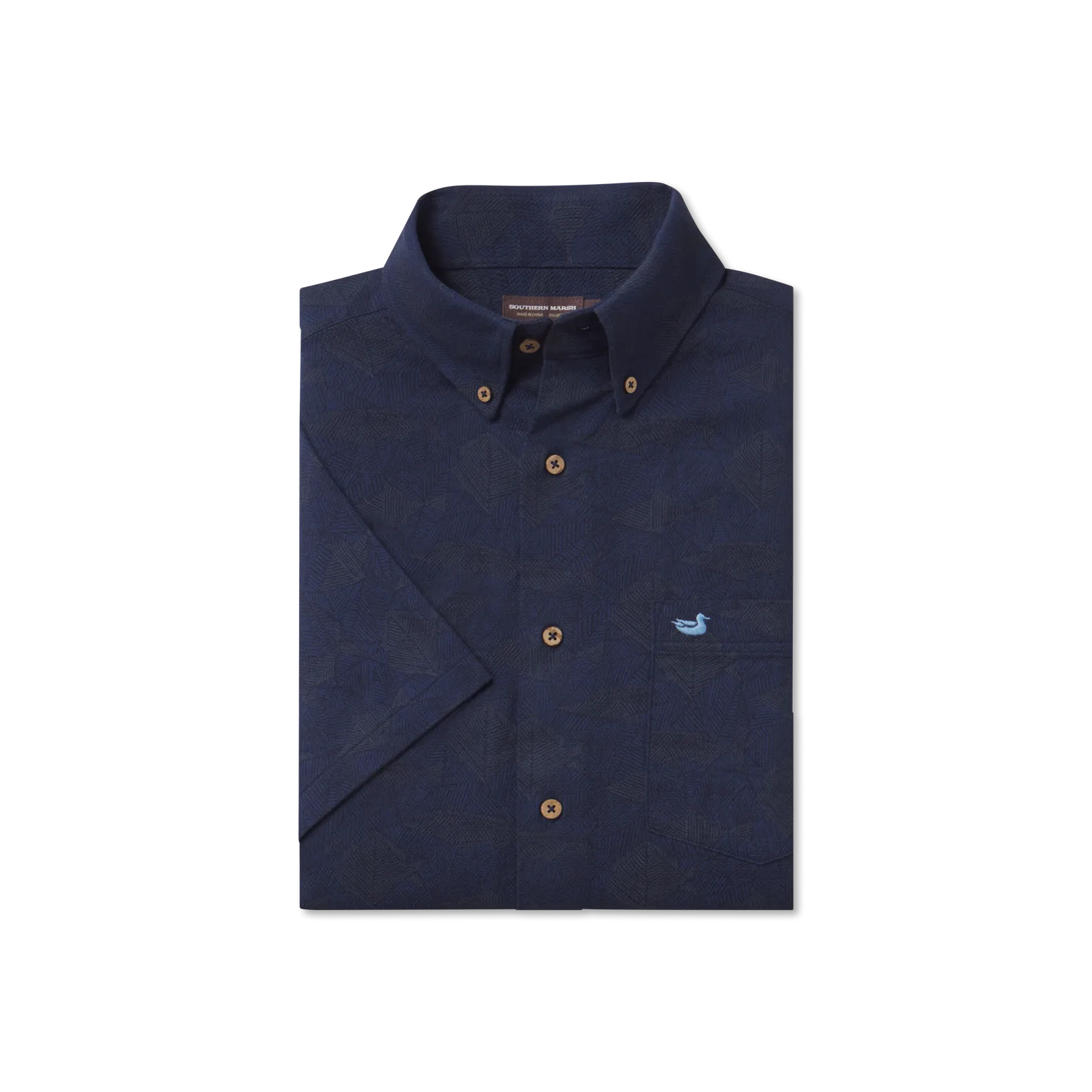 Atoll Woven Shirt - Geometric Fish