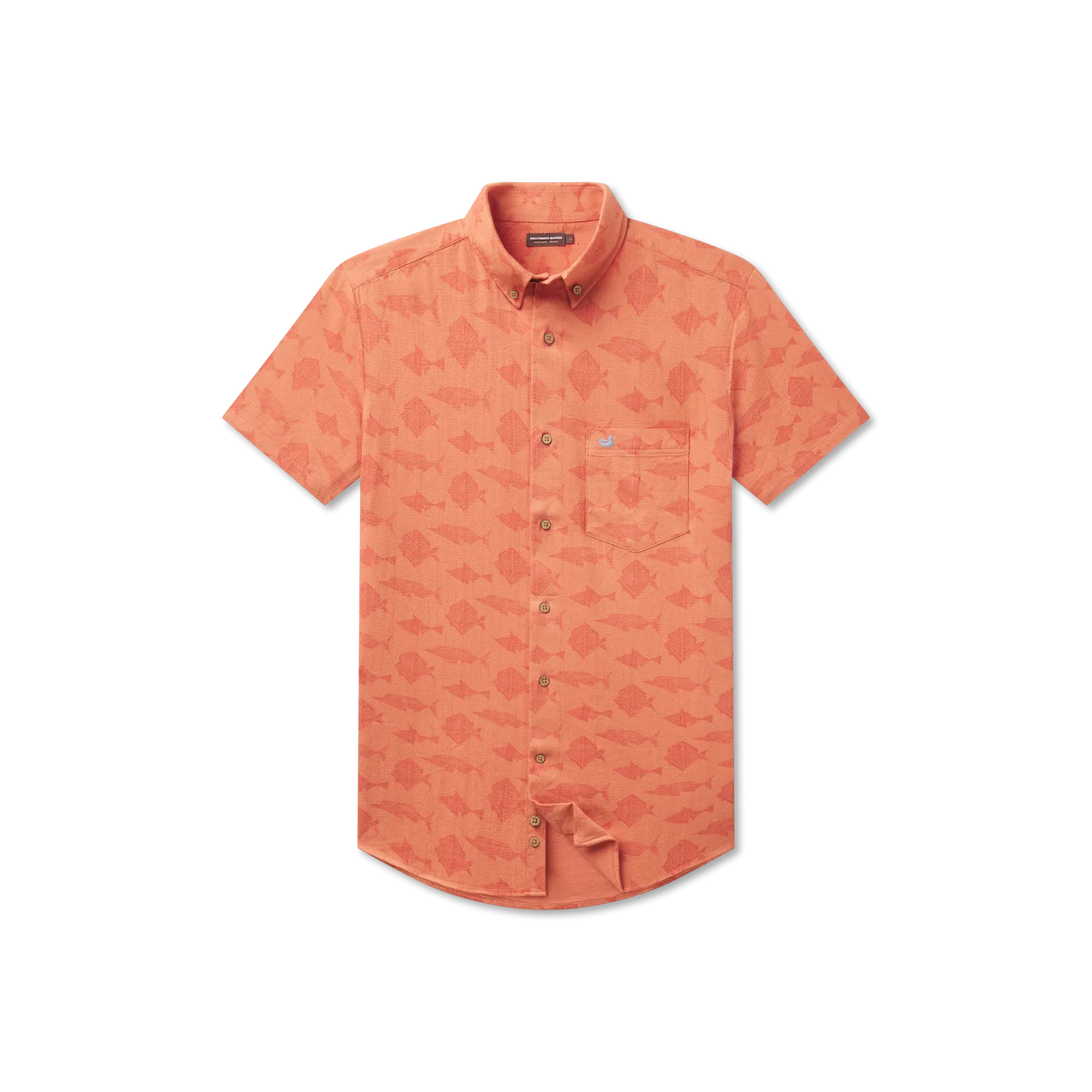 Atoll Woven Shirt - Geometric Fish