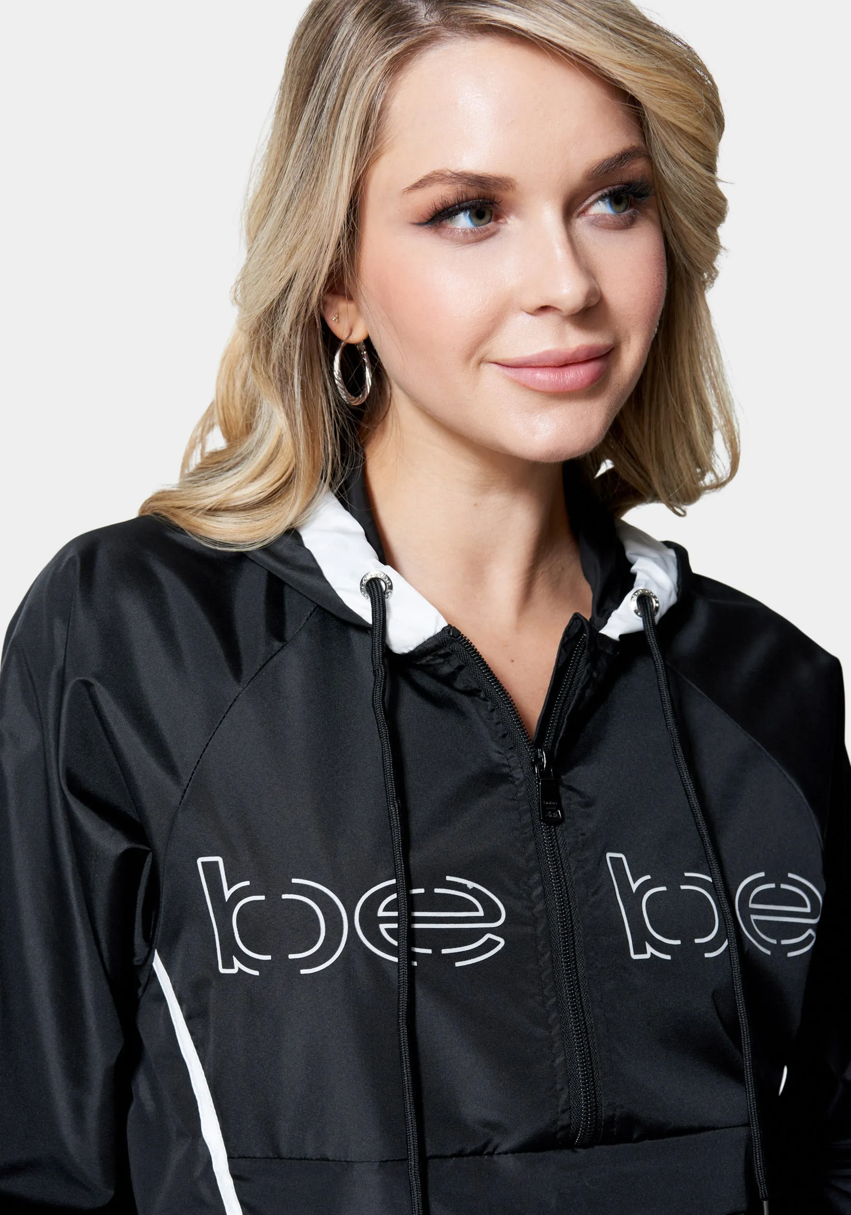 Bebe Logo Sport Zip Hoodie