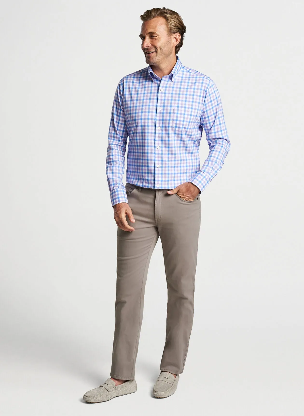 Castine Crown Lite Cotton-Stretch Sport Shirt