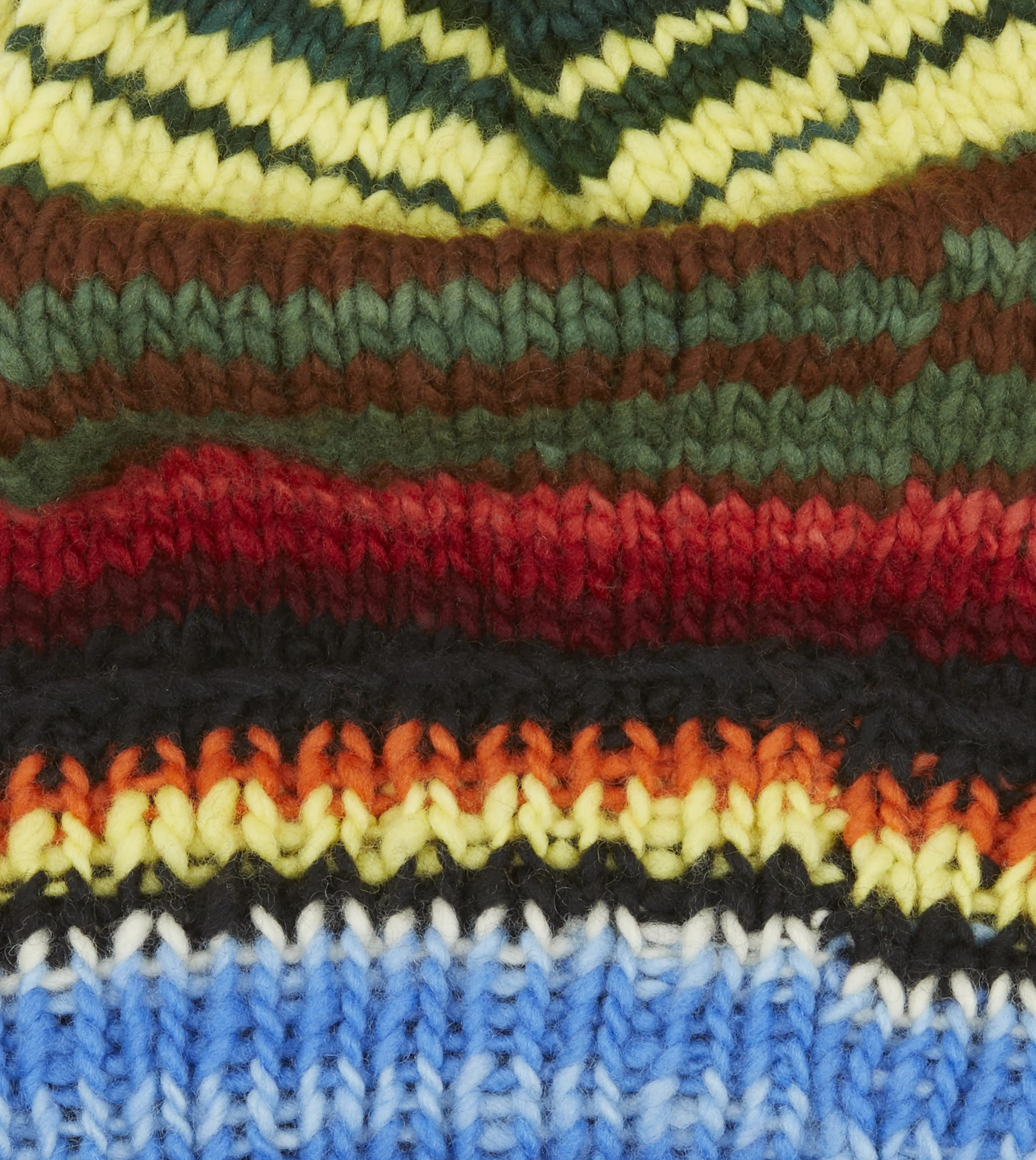 Chamula for Drake's Green Serape Merino Knit Cap