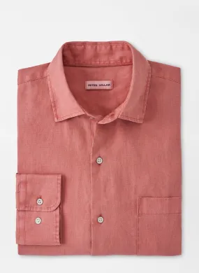 Coastal Garment Dyed Linen Sport Shirt