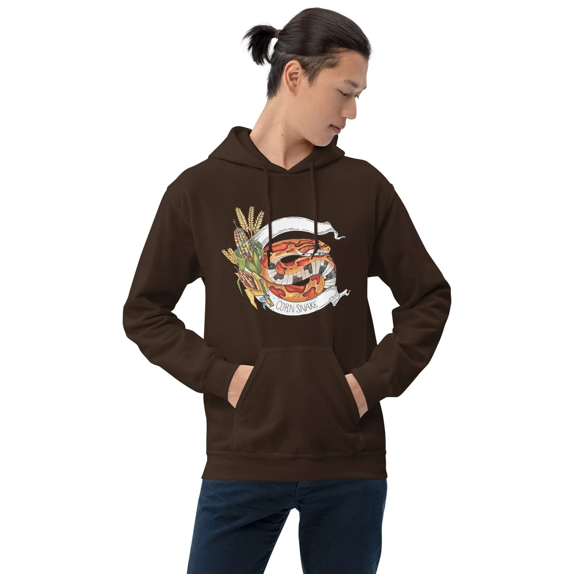 Corn Snake Banner Hoodie, Reptile Gift Pullover