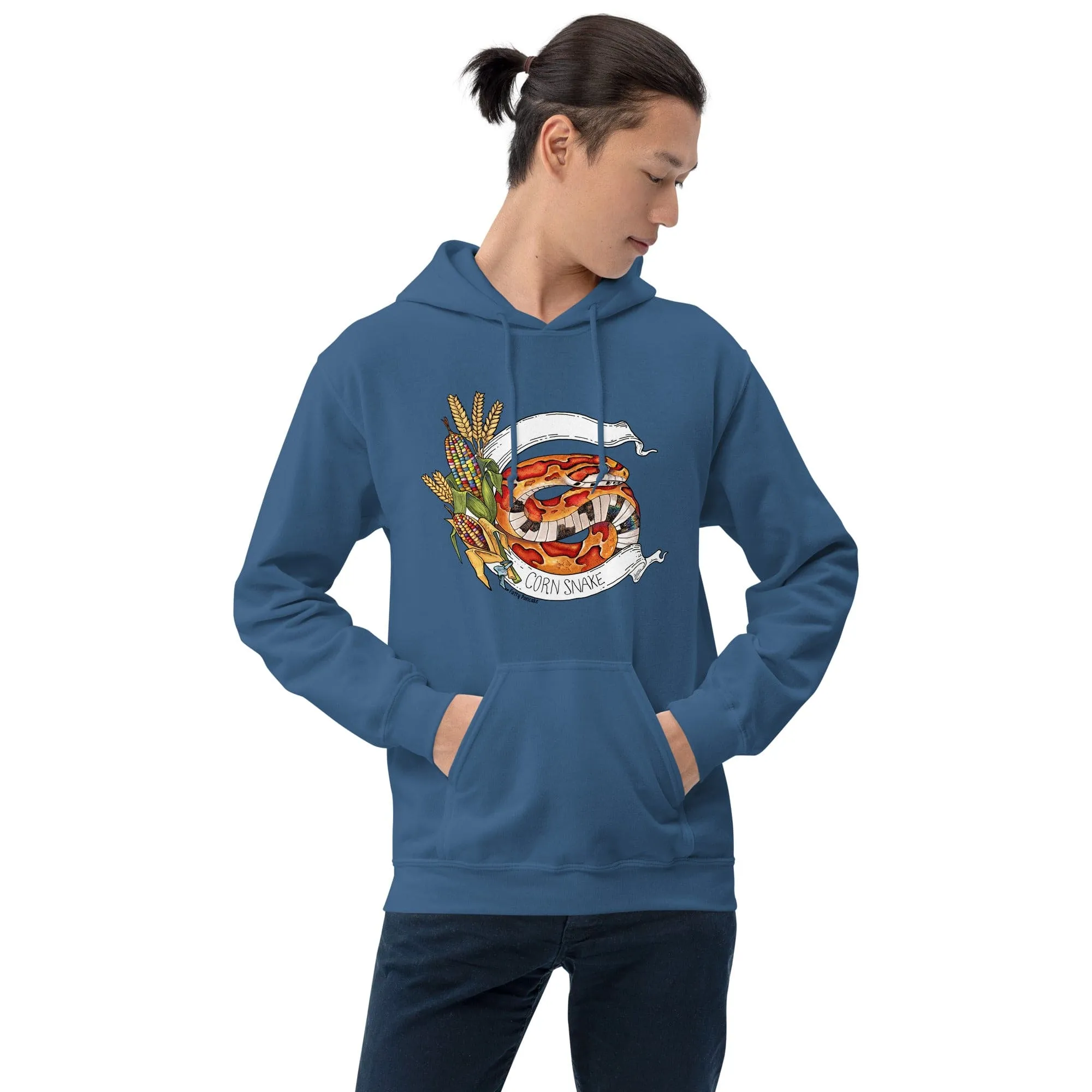 Corn Snake Banner Hoodie, Reptile Gift Pullover