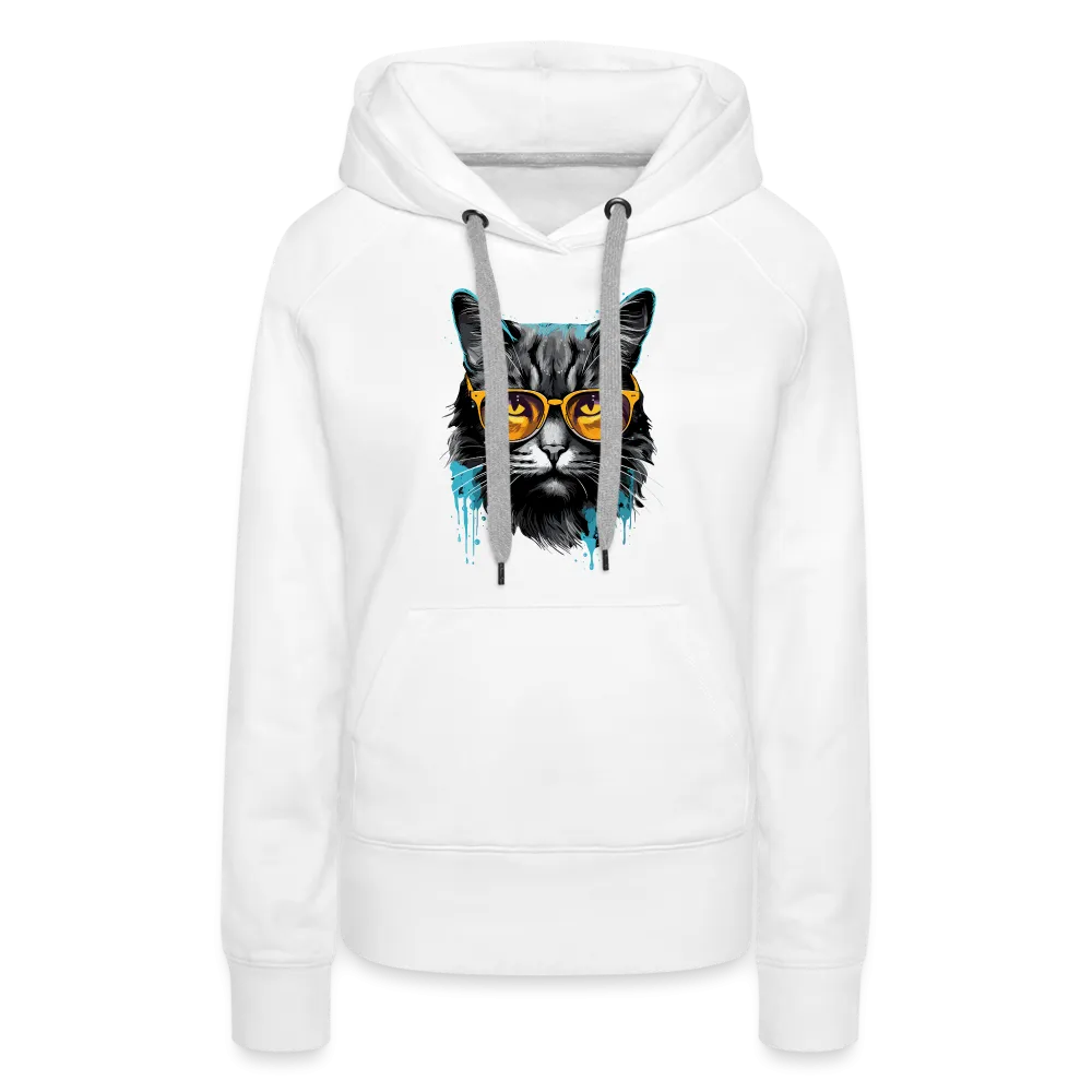 Damen Hoodie mit Katzenmotiv "Splash Cat 2"