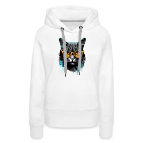 Damen Hoodie mit Katzenmotiv "Splash Cat 2"