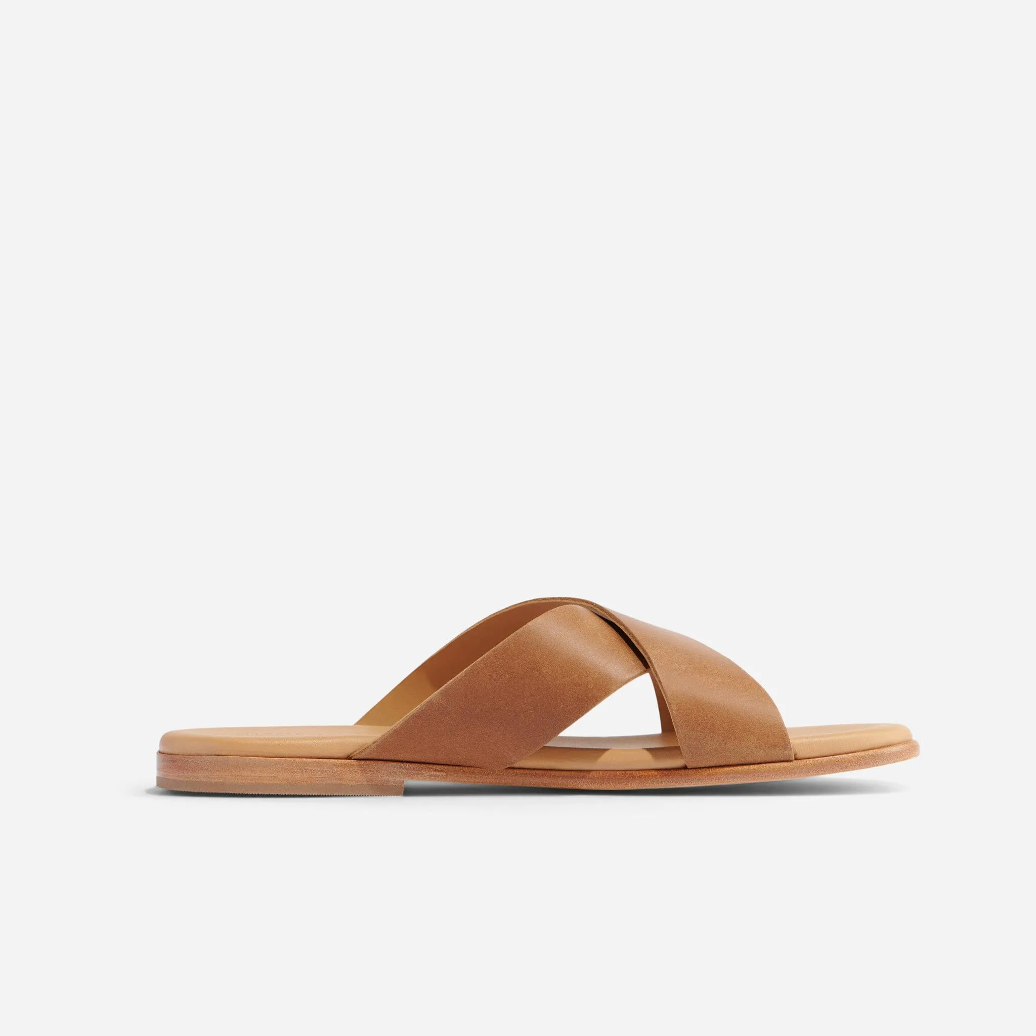 Dante Cross Strap Sandal Tobacco