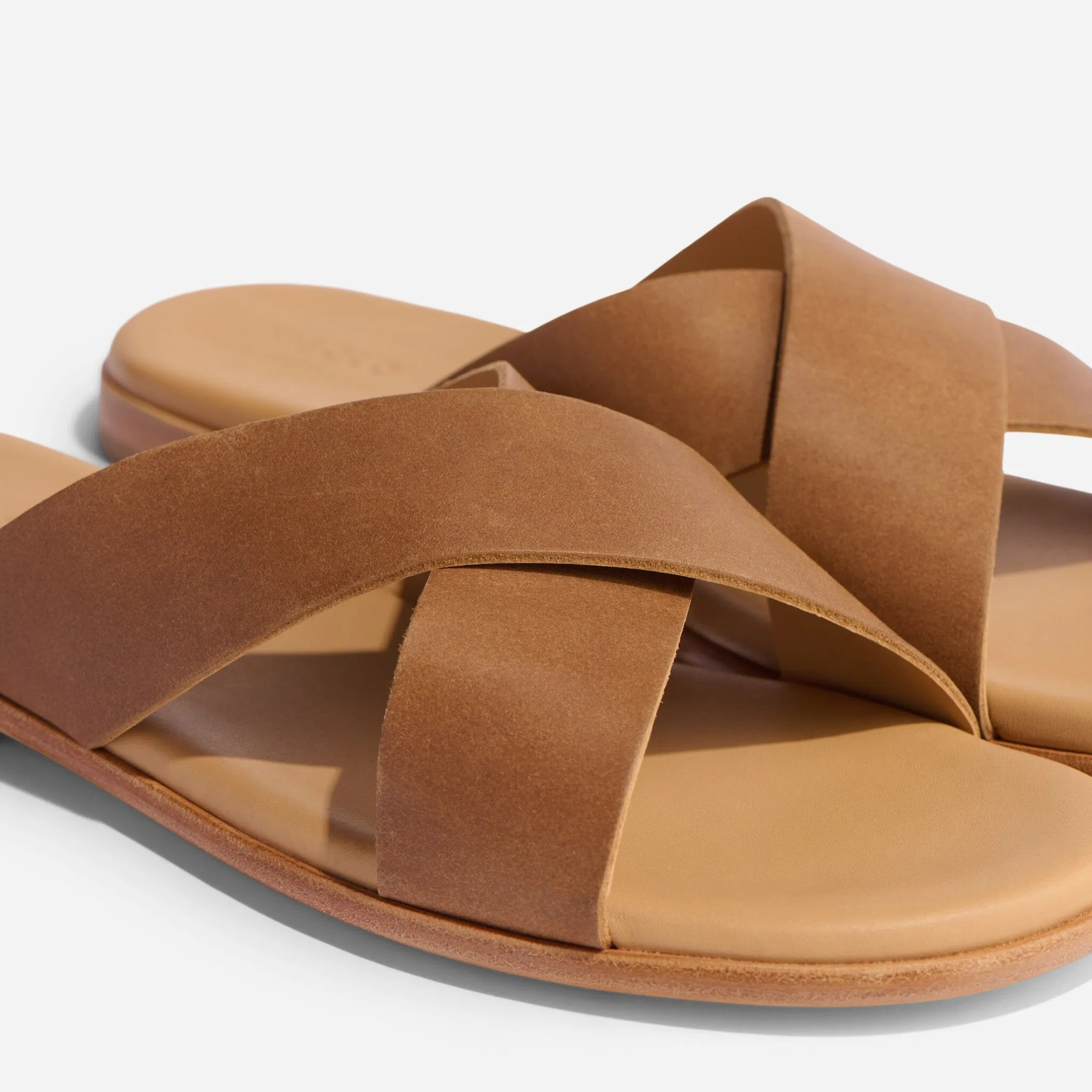 Dante Cross Strap Sandal Tobacco