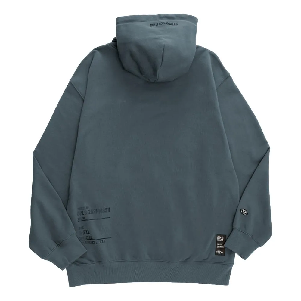 DPLS CASUALS ZIP POCKET HOODIE-MIDNIGHT