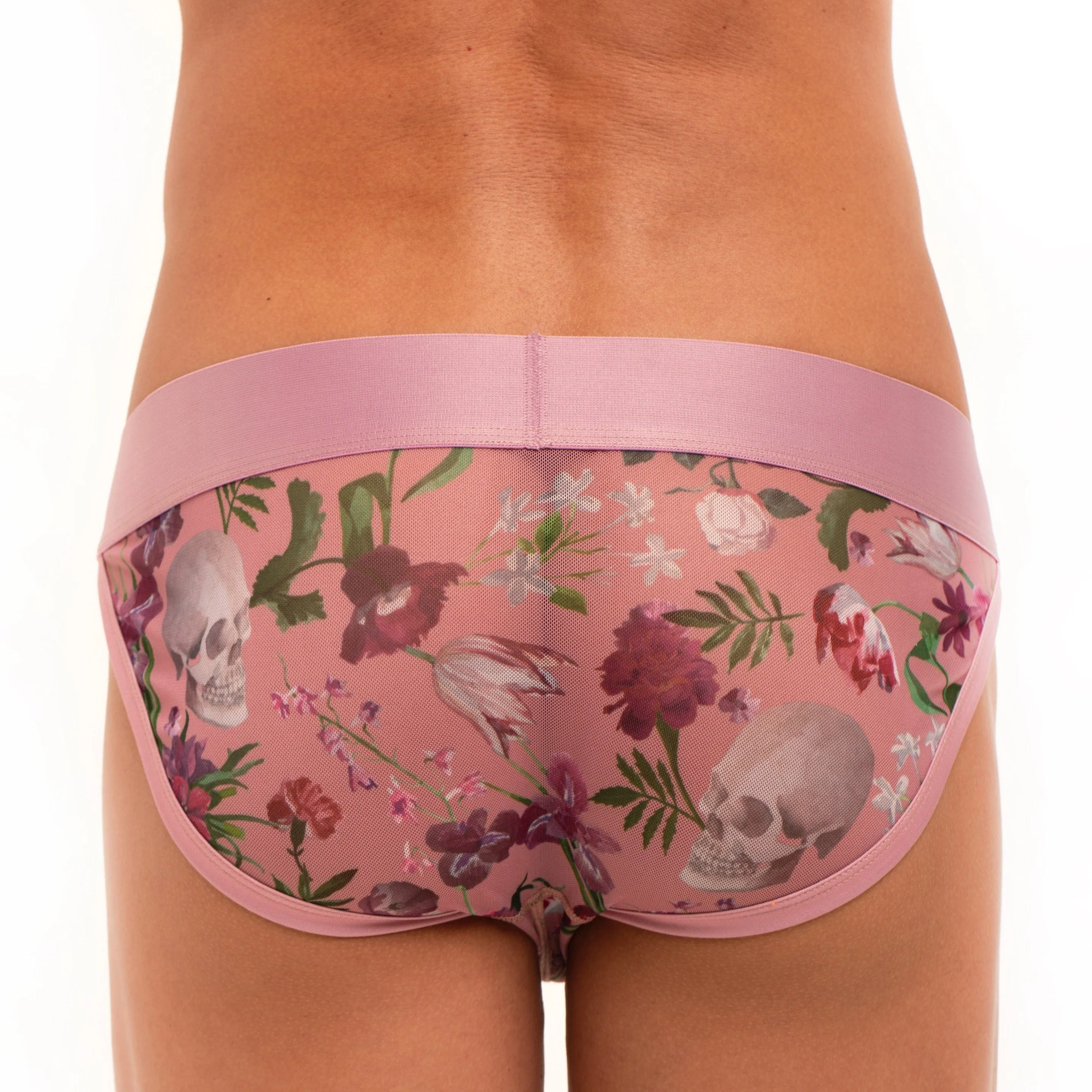 Dutch Floral Mesh Sport Brief Pink