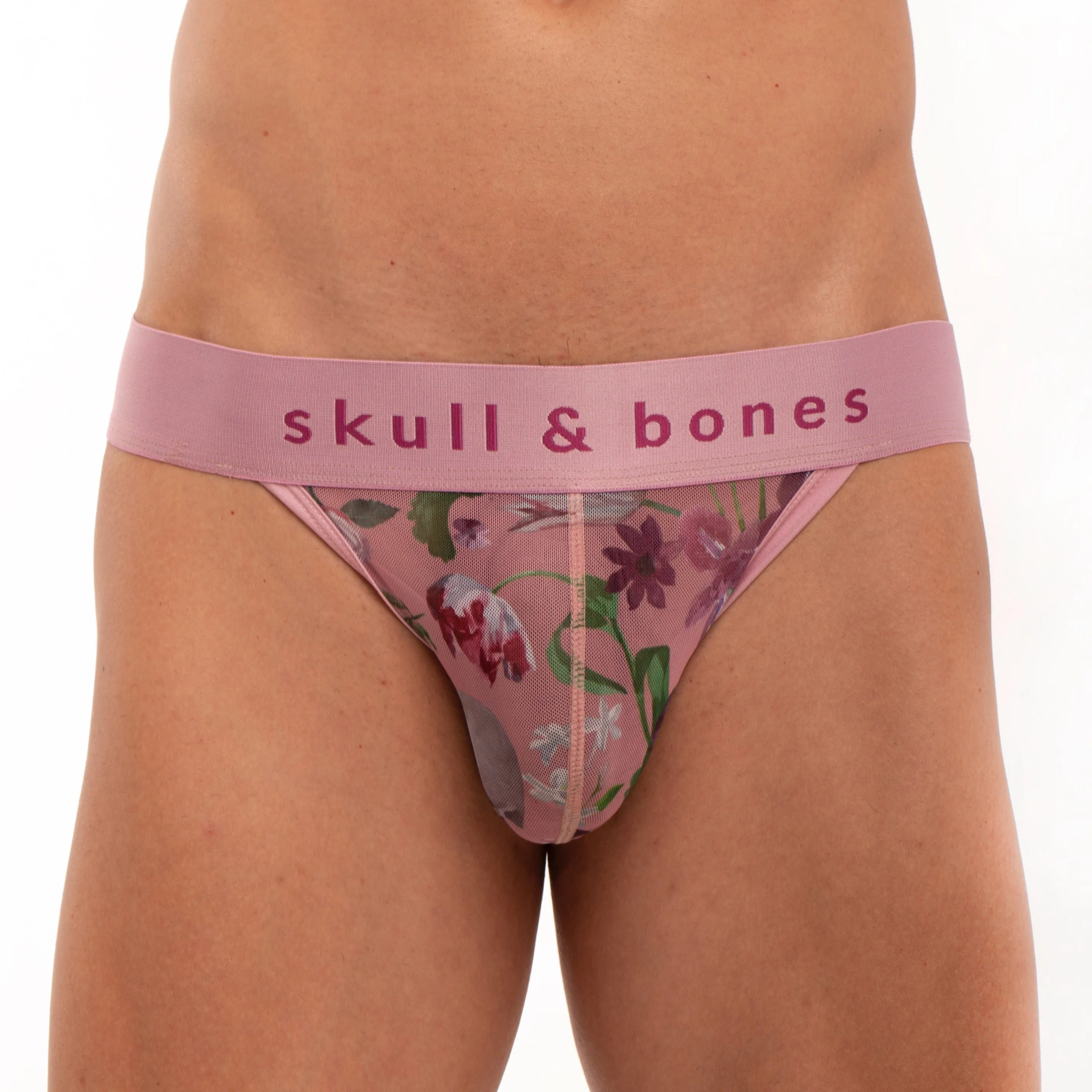 Dutch Floral Mesh Sport Brief Pink