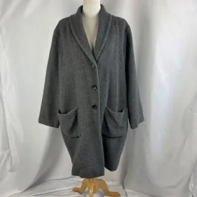 Eileen fishergray Alpaca blend 3/4 jacket