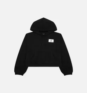 Esentials Fleece Hoodie Womens Hoodie - Black/Red