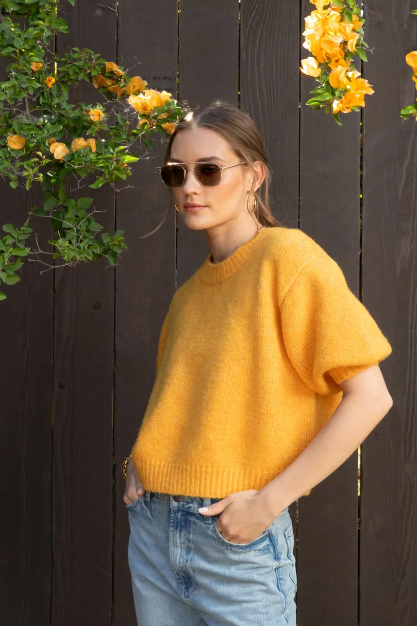 Fendy Marled Orange Sweater