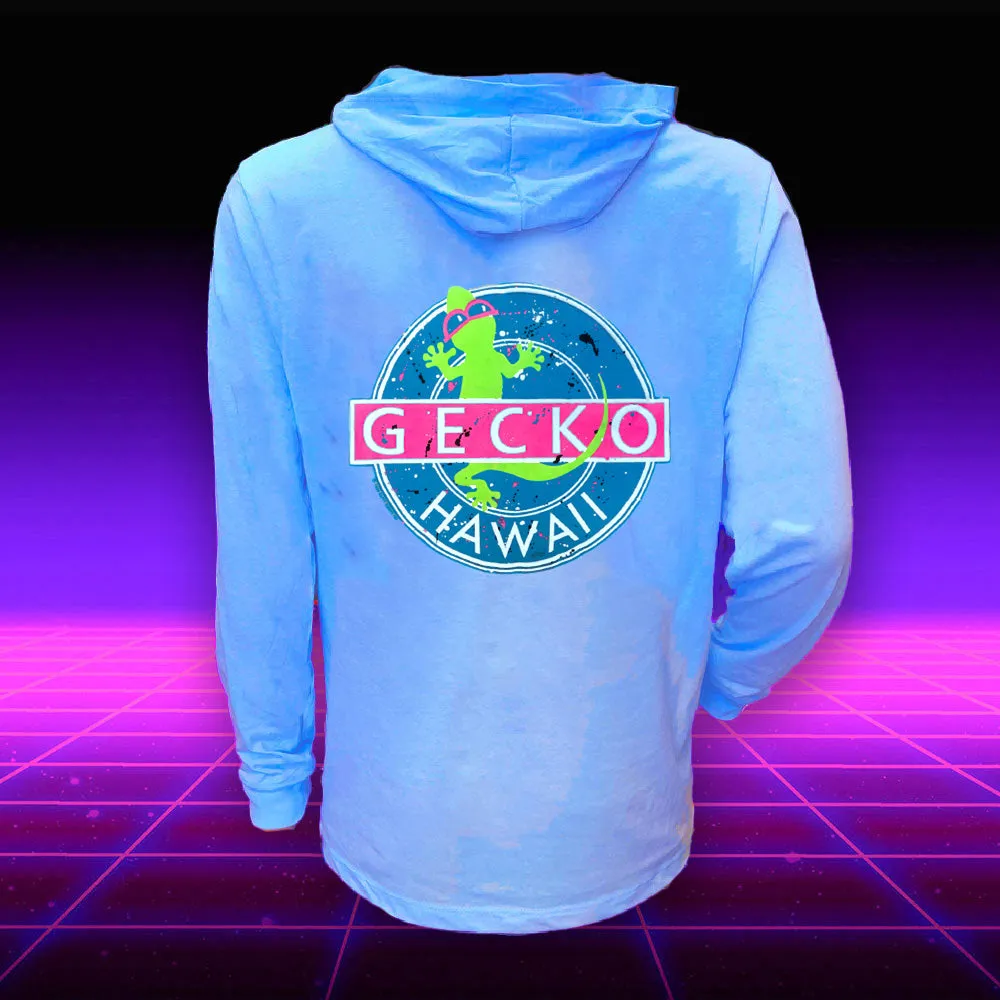 Gecko Vinyl - Neon Blue Frost HoodTEE