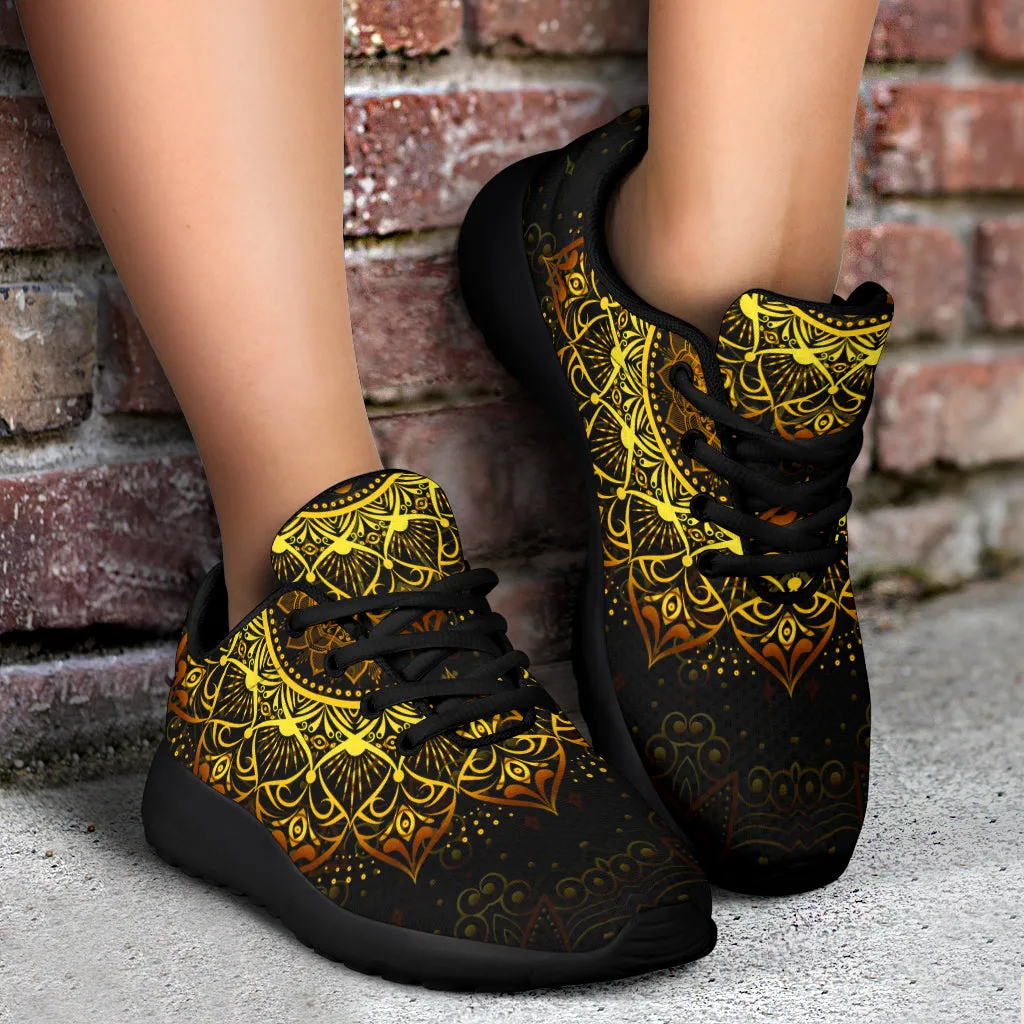 Golden Mandala Sport Sneakers