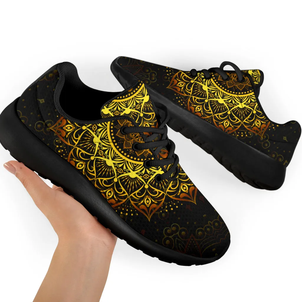 Golden Mandala Sport Sneakers