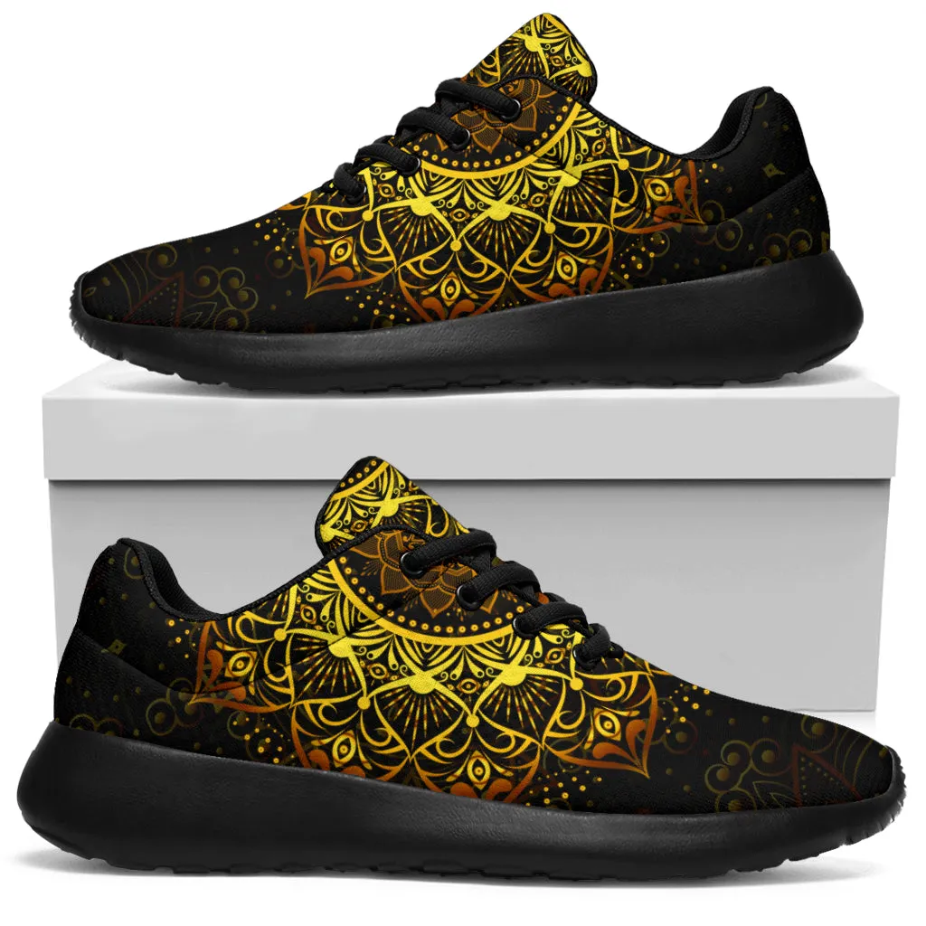 Golden Mandala Sport Sneakers