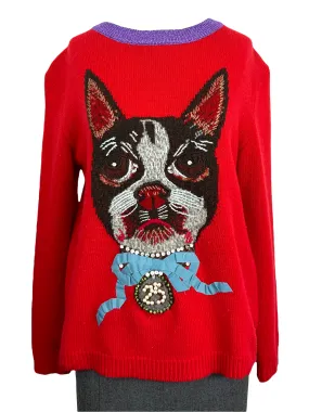 Gucci Year of the Dog Bosco Sweater - Size S, Luxe Designer Knitwear for Fashion Enthusiasts