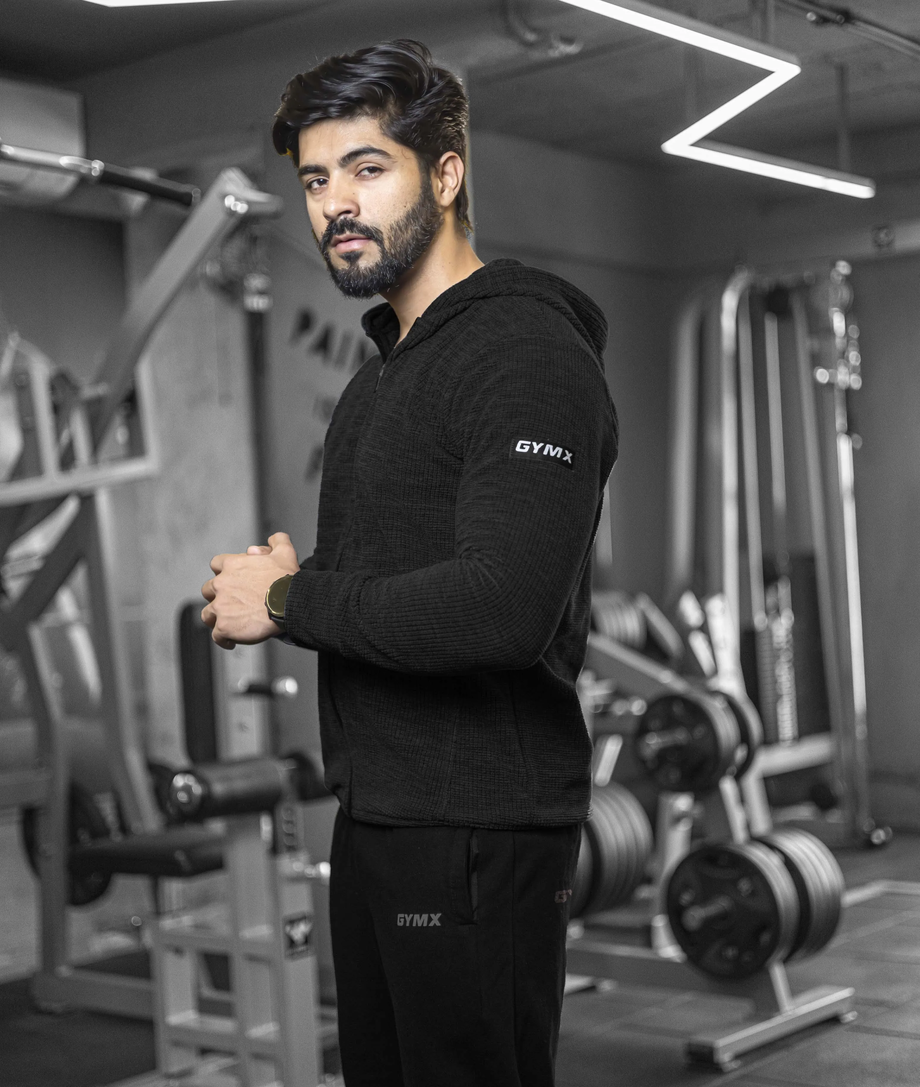 Heavy Duty GymX Hoodie: Carbon Grey