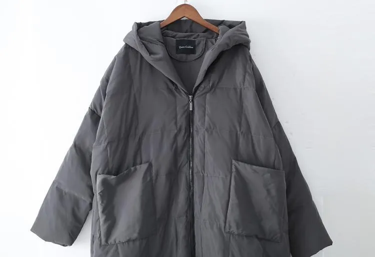 Hooded Loose Women Down Jacket