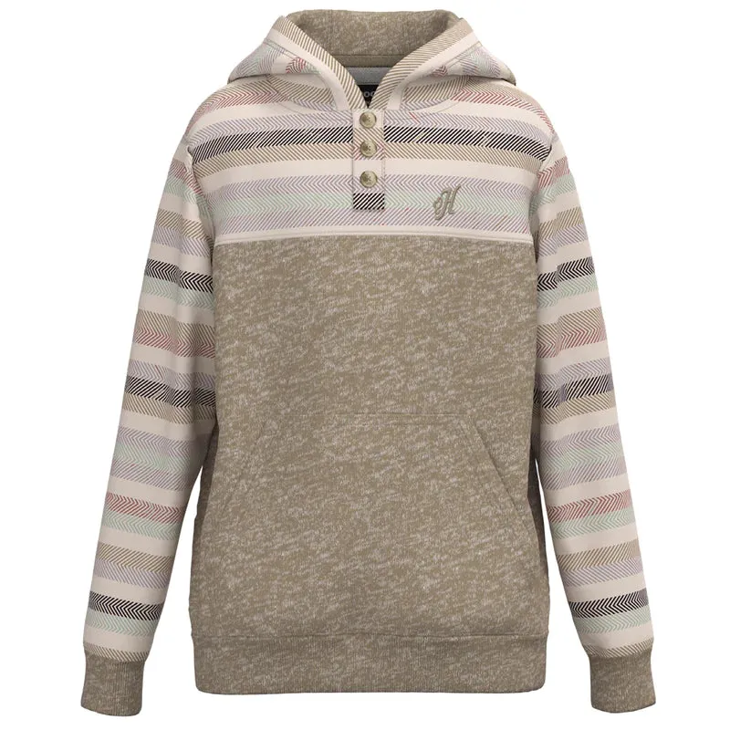 Hooey YOUTH JIMMY TAN W/ MULTI COLOR SERAPE HOODY