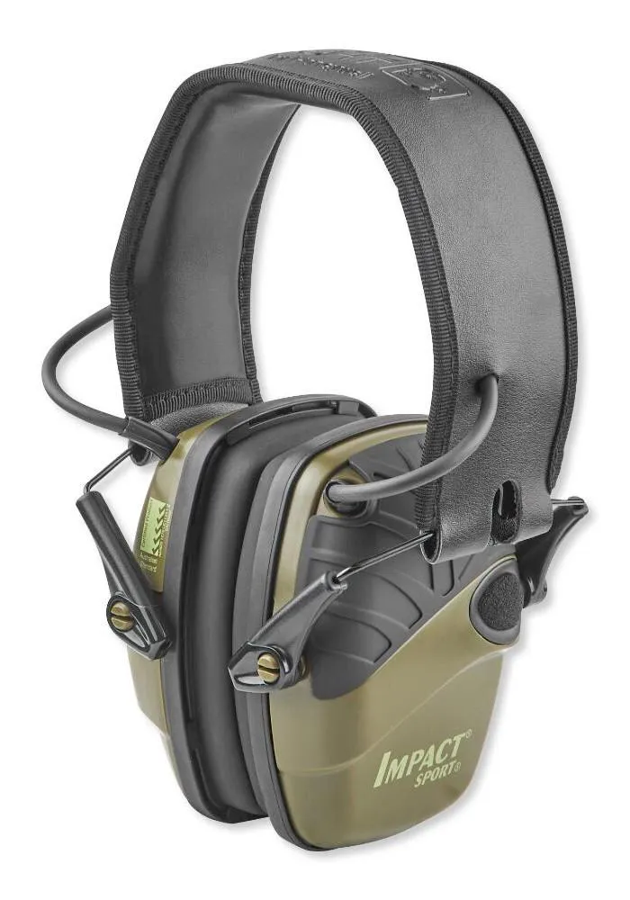 Howard Leight Impact Sports Electronic Earmuffs - Olive