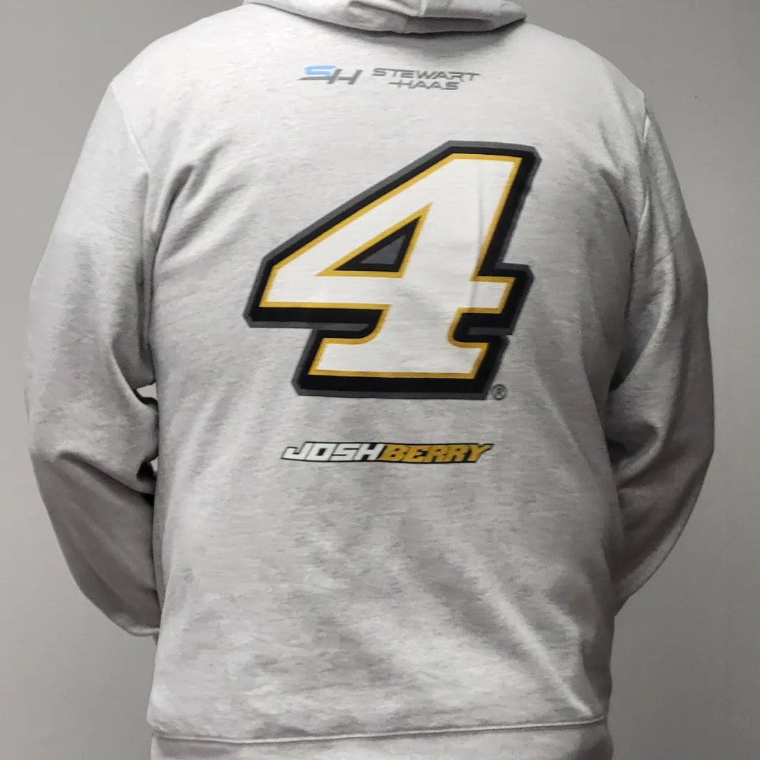 Josh Berry 2024 Stewart-Haas Racing Harrison's No. 4 Fleece Pullover Hoodie