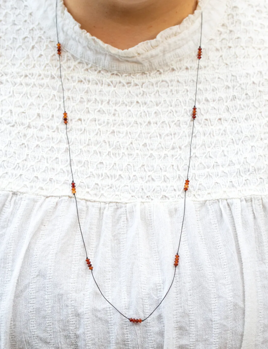 Limited Edition Orange Garnet Necklace for Spirited