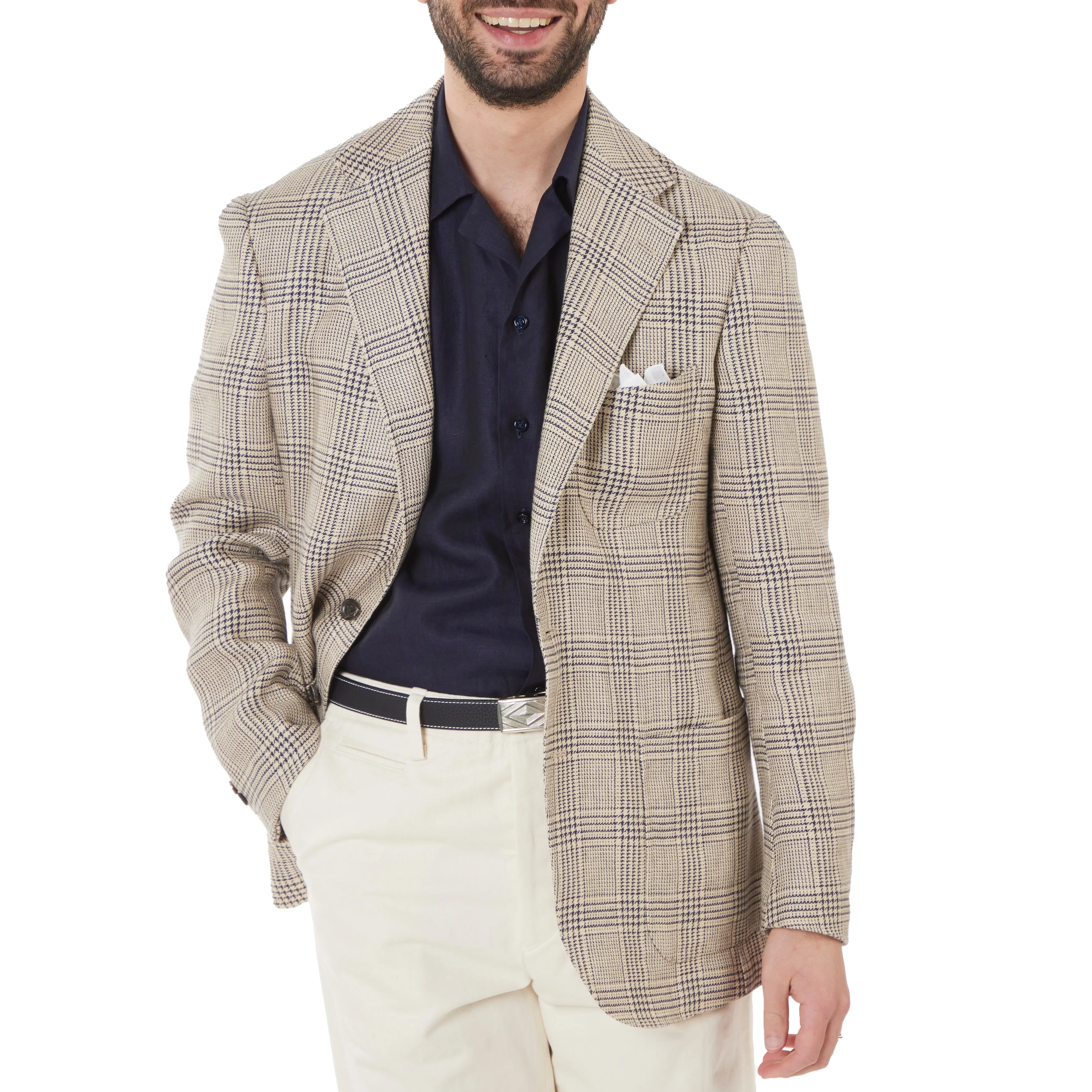 Linen Glen Check Model 12 Sport Coat