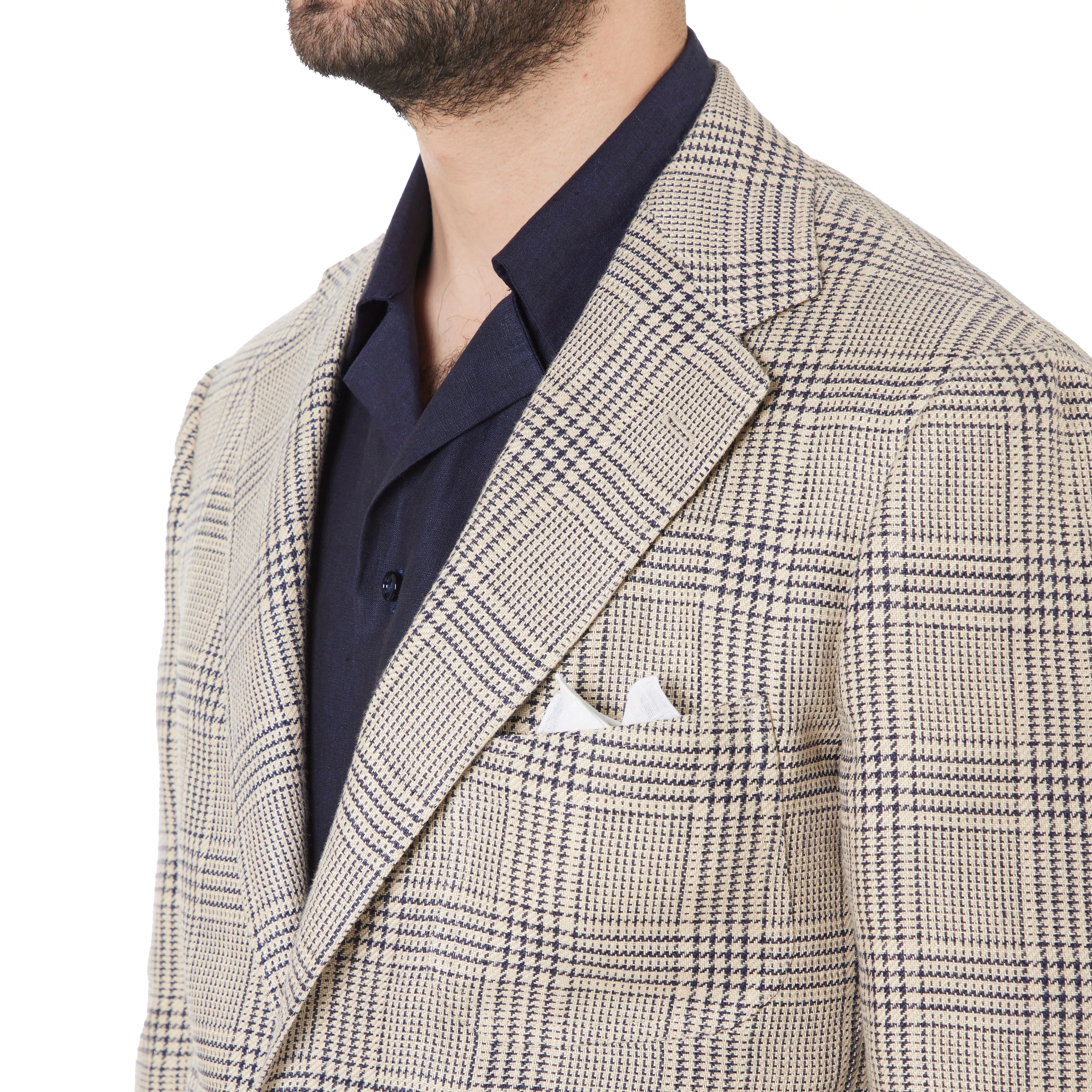 Linen Glen Check Model 12 Sport Coat