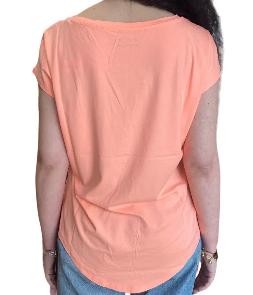 Lotto women's short sleeve t-shirt Tee Palm W II 219474 5P2 peach pink