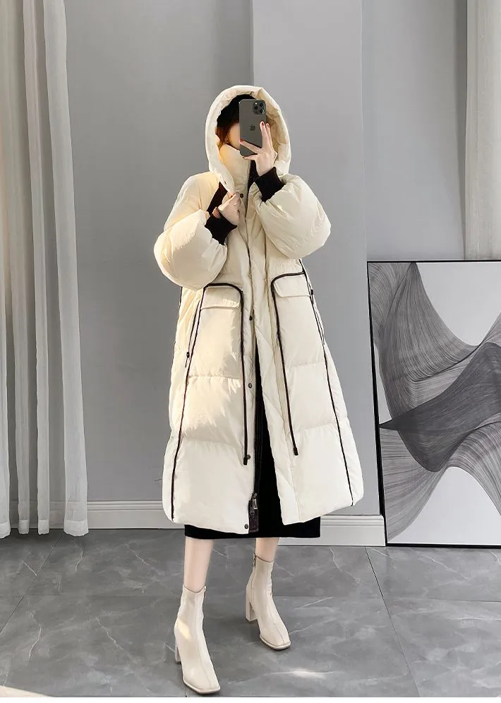 Melinda Hooded Lantern Sleeve Down Coat