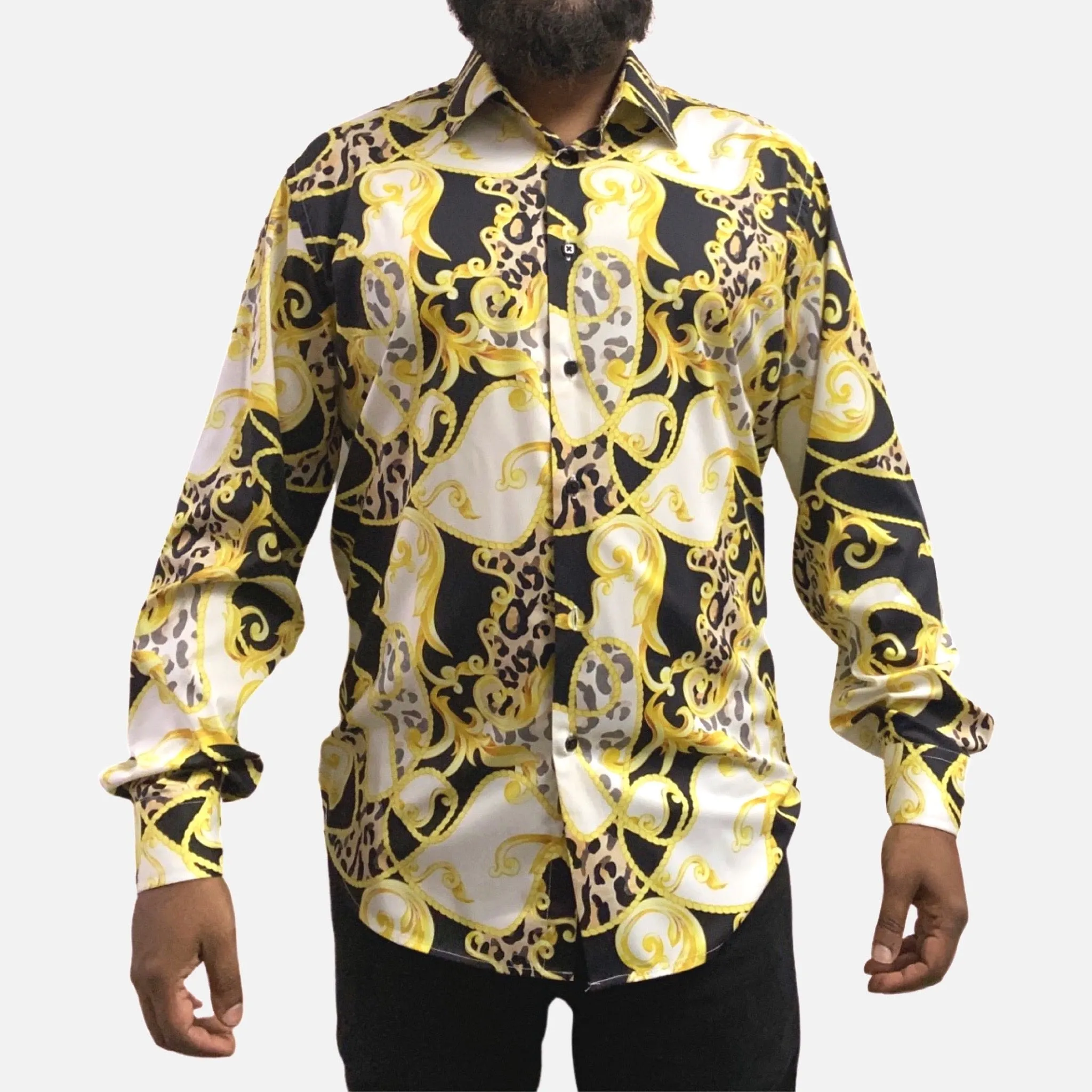 Mens Gold Sport Shirt