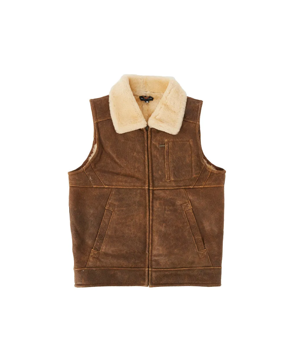 Men's Nappa Bomber Sheepskin Vest