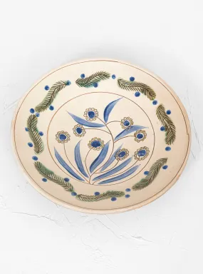 Mounira Platter Off White & Blue