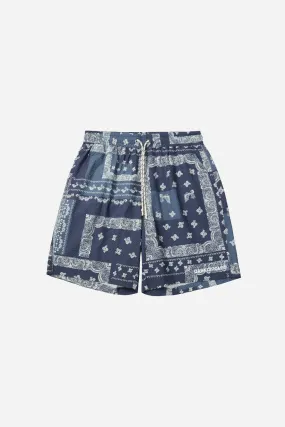 Paisley Shorts - Blue