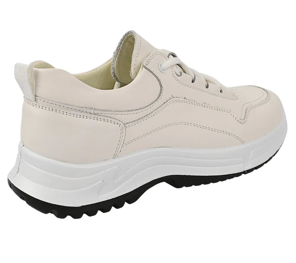 Pantofi casual, dama, FORMAZIONE, N503 crem, piele naturala