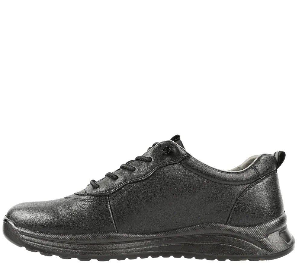 Pantofi sport, barbati, MELS, 102100 negru, piele naturala