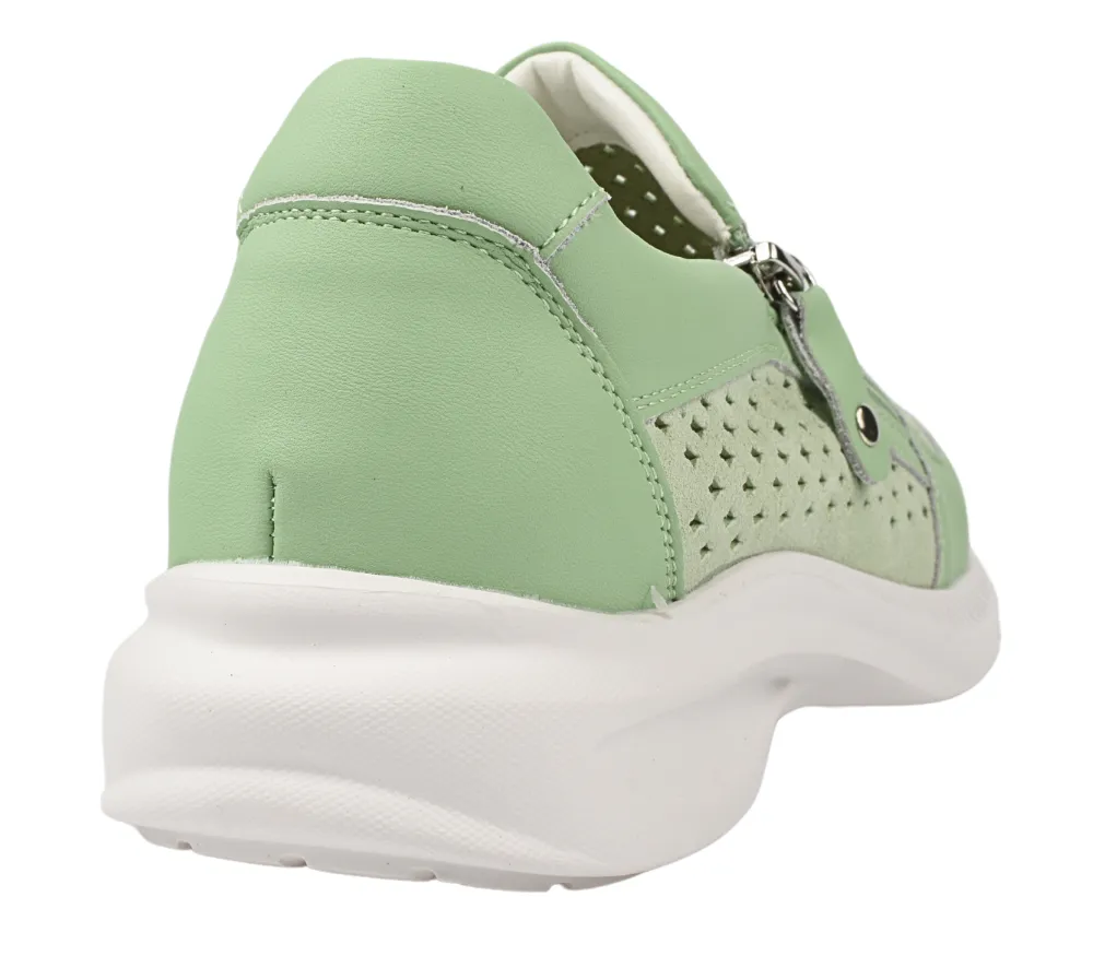 Pantofi sport, dama, FORMAZIONE, CS07 verde, piele naturala