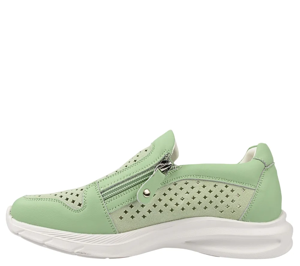 Pantofi sport, dama, FORMAZIONE, CS07 verde, piele naturala