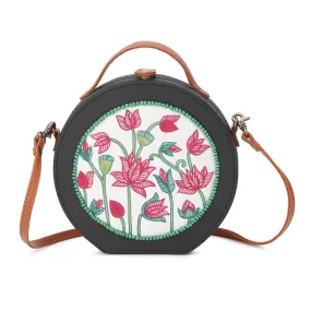 Pichwai women hand Embroidered Sling Bag for women